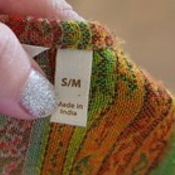 Soft Surroundings Embroidered Open Front Cardigan Multicolor Womens Size Small - Picture 8 of 9